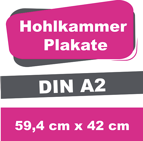 Wahlplakat-/Event-/Zirkusplakat - DIN A2 - Hohlkammerplakate