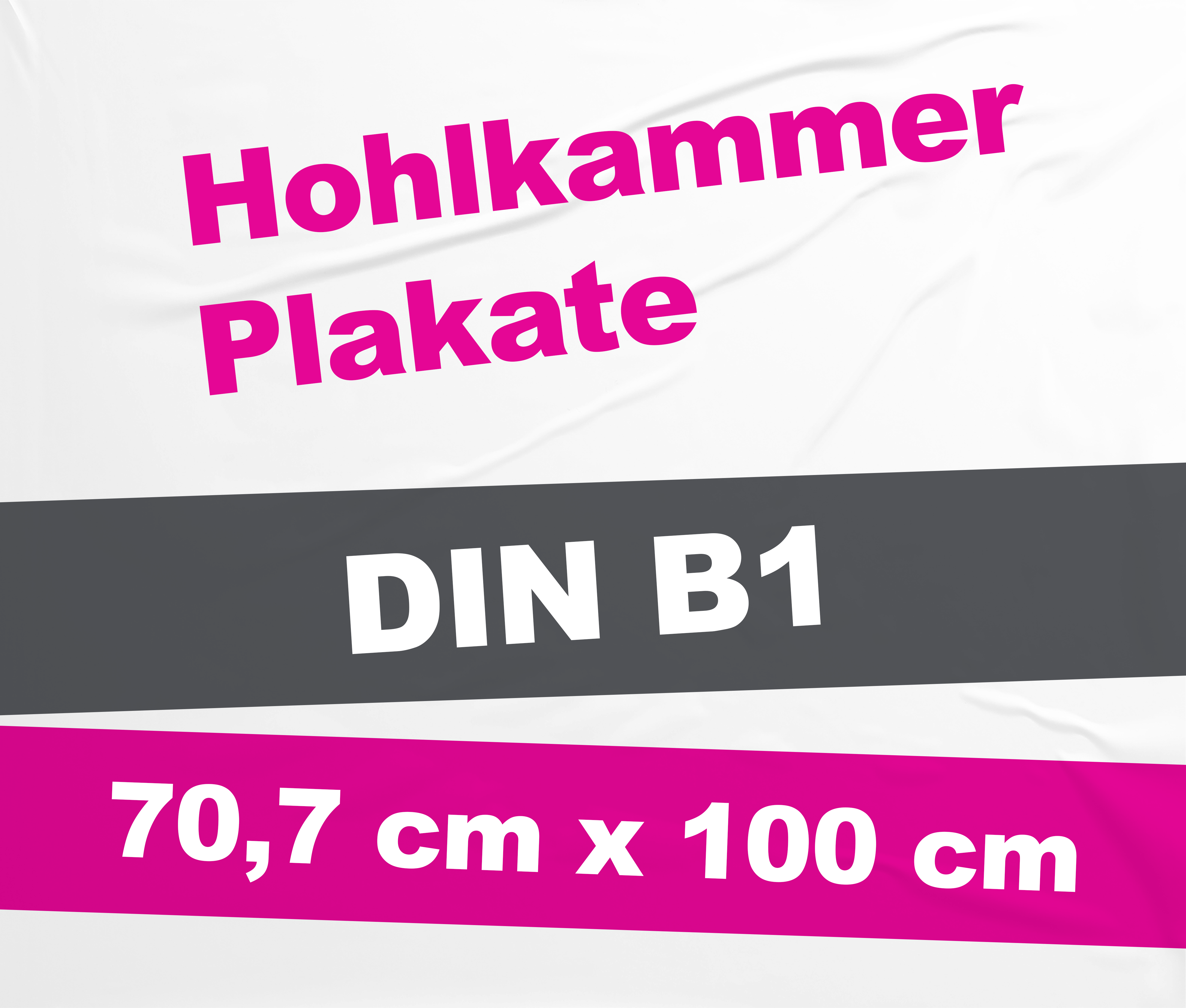 Wahlplakat-/Event-/Zirkusplakat - DIN B1 - Hohlkammerplakate
